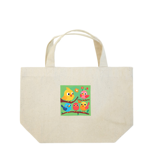 可愛い小鳥達 Lunch Tote Bag