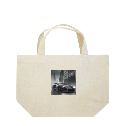 BLACKスポーツカー Lunch Tote Bag