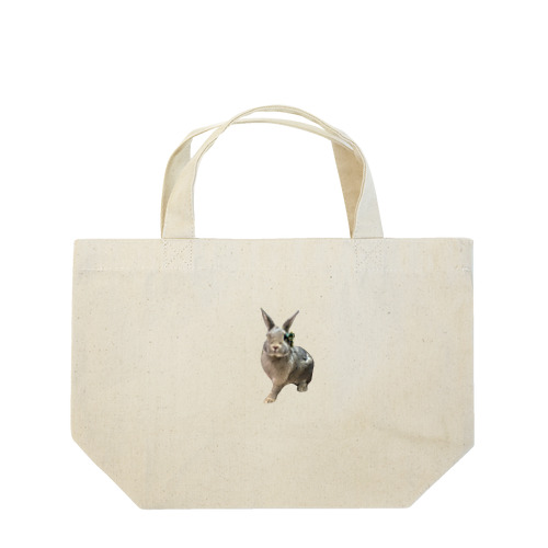 ミニウサギのラグ Lunch Tote Bag