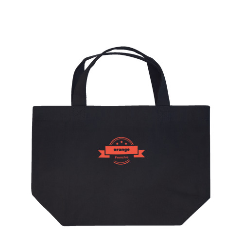 オレンジ色のFrenchieロゴ✨ Lunch Tote Bag