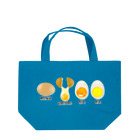 LalaHangeulの卵 生卵 半熟 完熟⁉︎　韓国語デザイン ランチトートバッグ