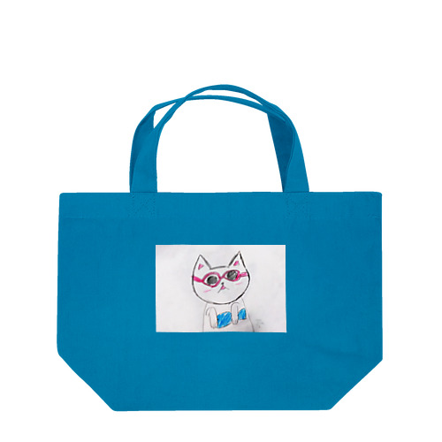 メガネ猫 Lunch Tote Bag