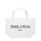 ビールとアート TM-3 Designの名画 × BEER（最後の晩餐）黒線画 Lunch Tote Bag