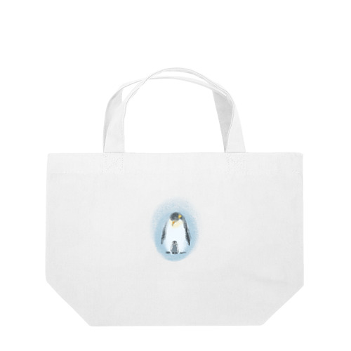 いきものイラスト（皇帝ペンギンの親子） Lunch Tote Bag