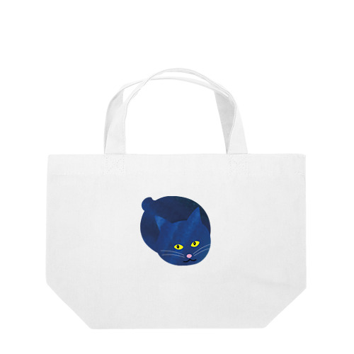 青い猫シリーズ_まるまる猫 Lunch Tote Bag