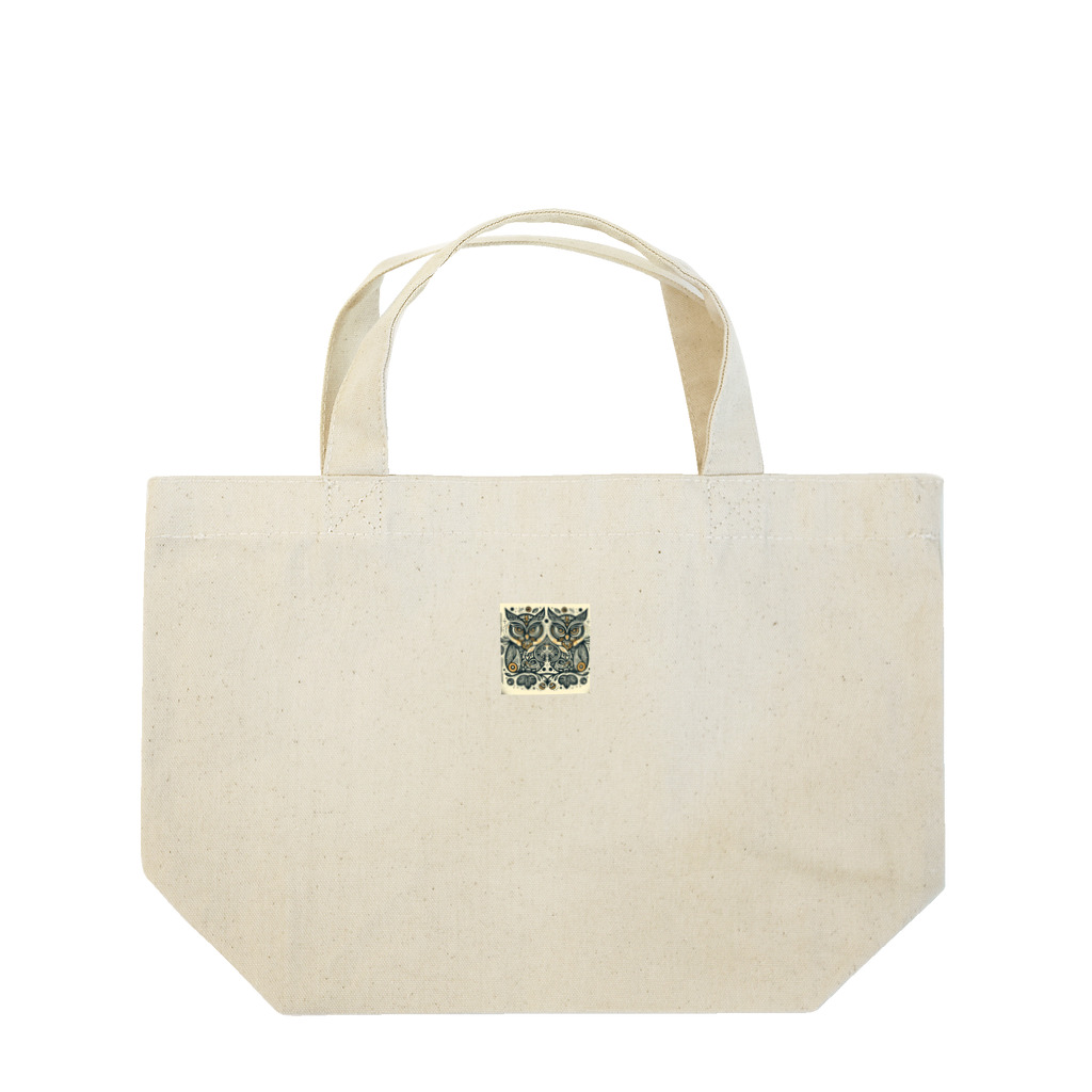 kotpopのSymmetrical Owls Lunch Tote Bag