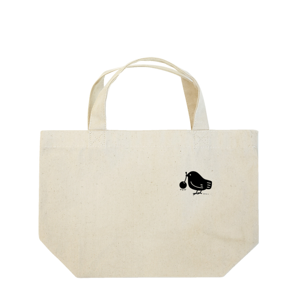 イラスト MONYAAT のワンポイント　みつぐとり Lunch Tote Bag