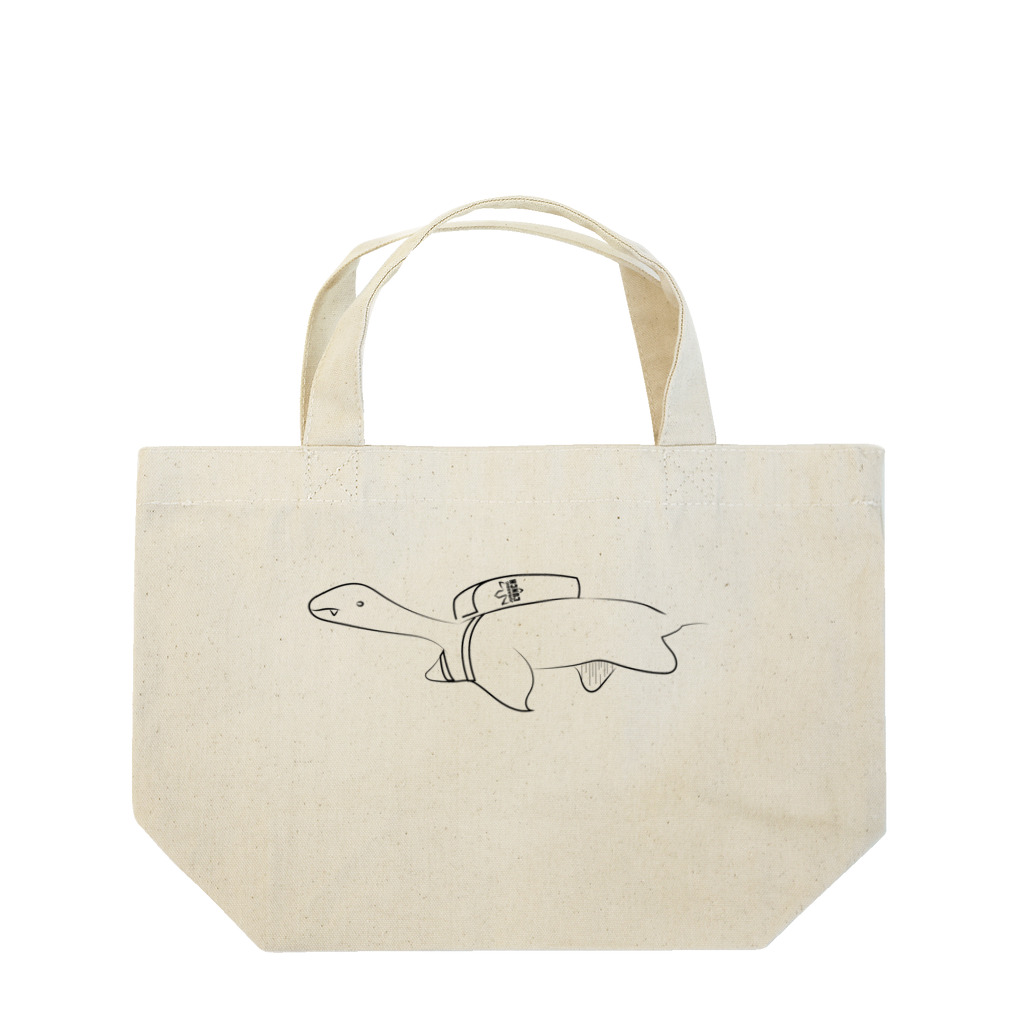 Owl and Potato Creationのエラスモサウルス 子供 ジュラシックランチ Lunch Tote Bag