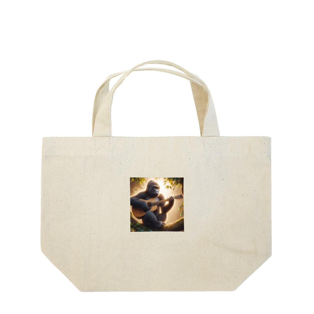 Qten369のG線上もゴリラ Lunch Tote Bag