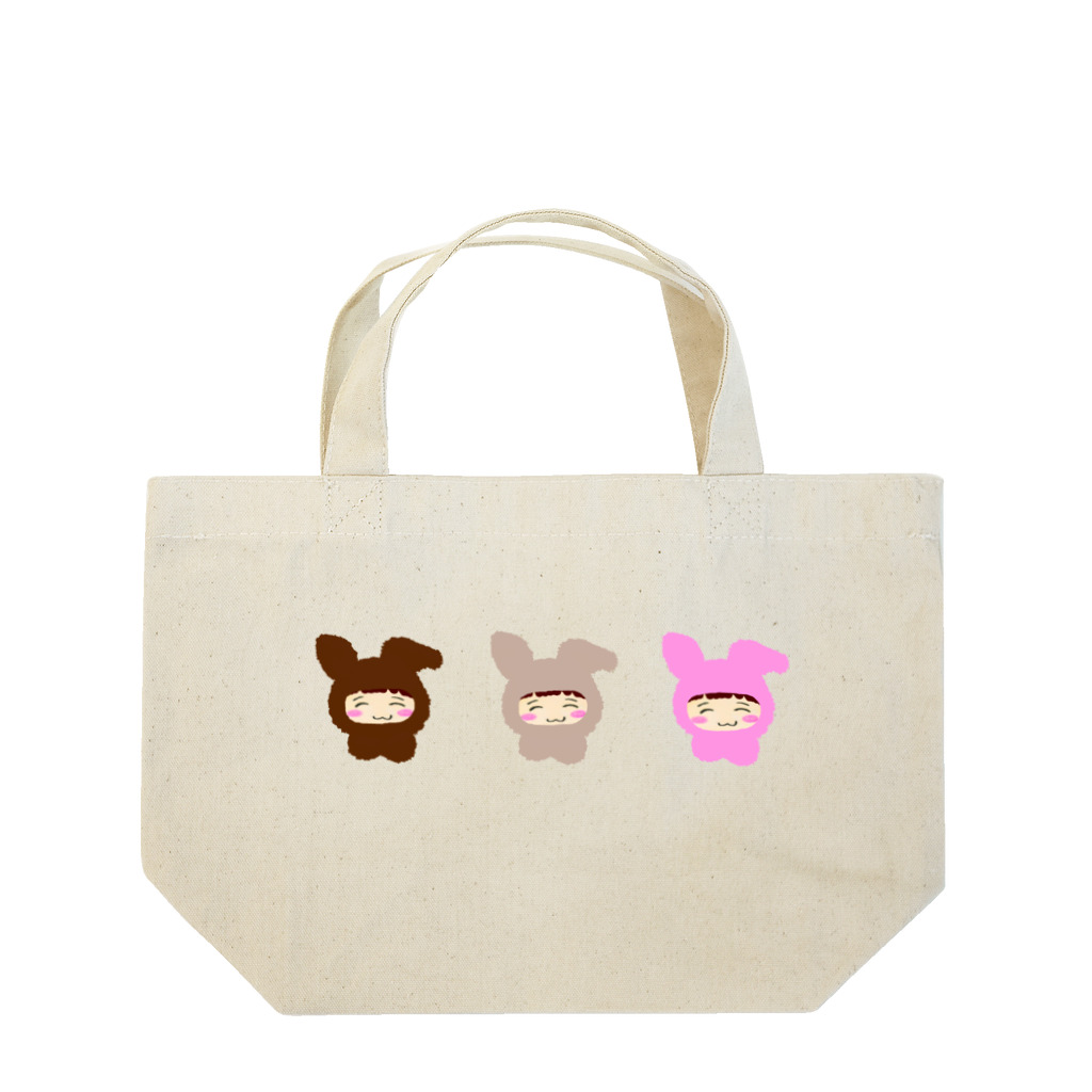 ちびもりのちいちゃん🧒ときどきUSAGI🐰 Lunch Tote Bag