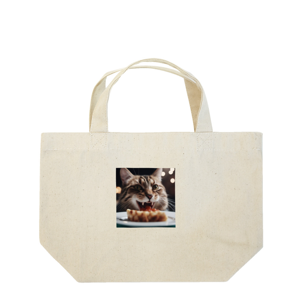 feliceのごはんを食べている猫 Lunch Tote Bag
