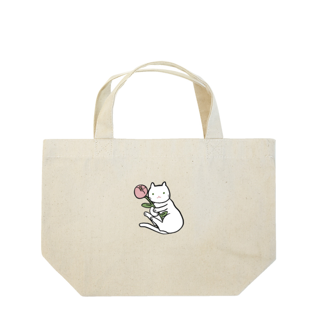 okome-komeのお花とゆきの Lunch Tote Bag