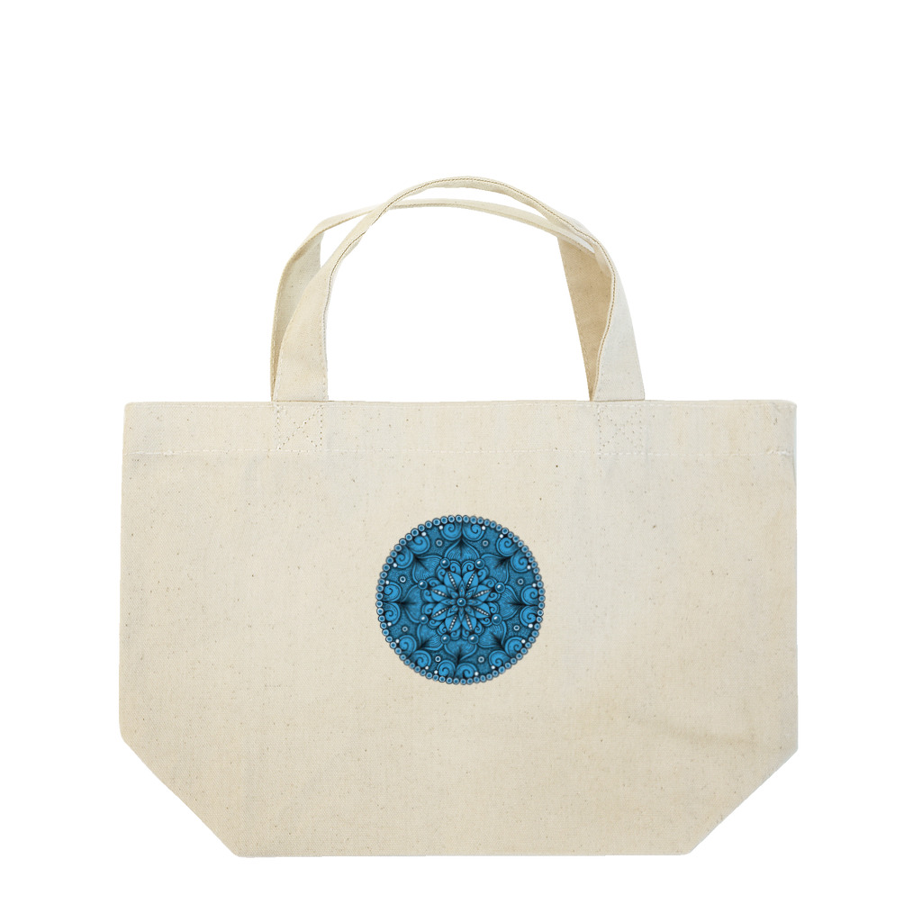 GOMAMSAYAKANの曼陀羅ブルー Lunch Tote Bag