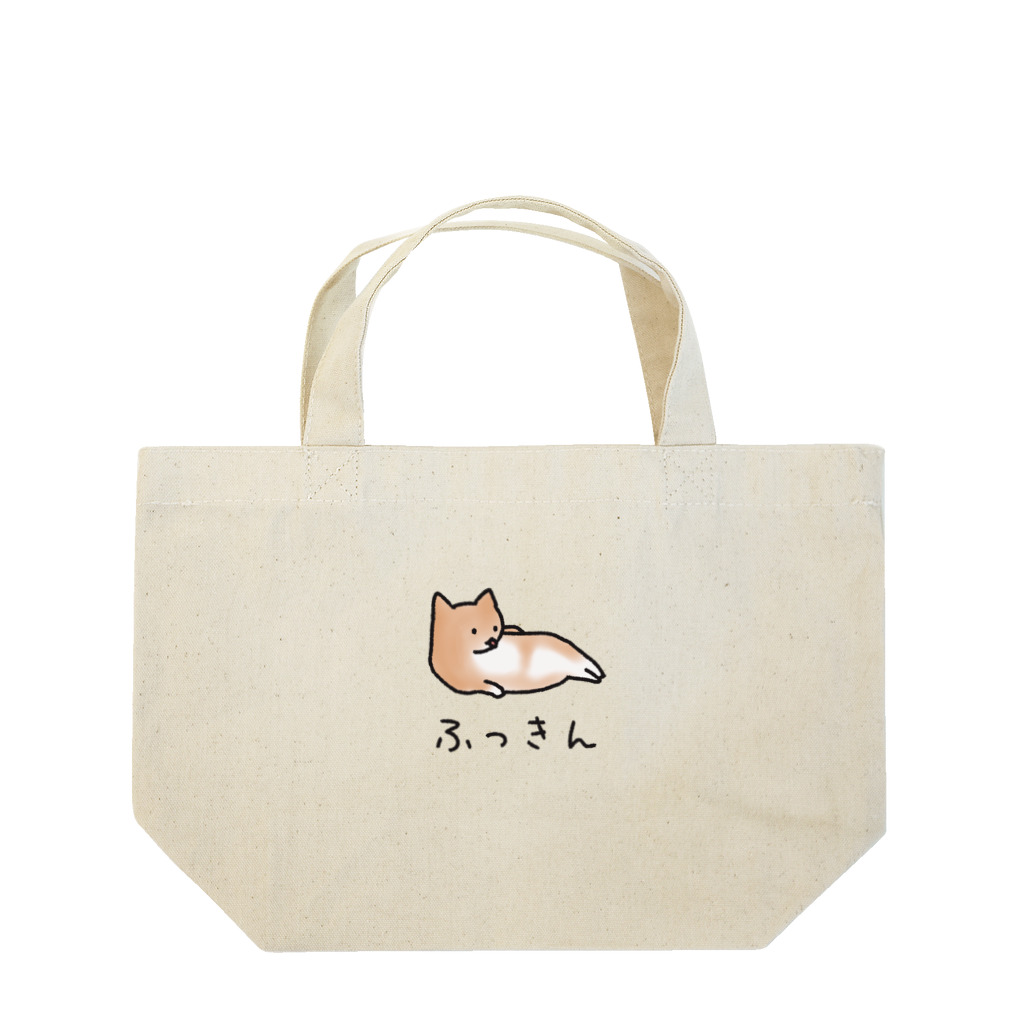 ねこなにもわからん の[筋トレ猫シリーズ]ふっきんねこちゃん[茶白猫] Lunch Tote Bag