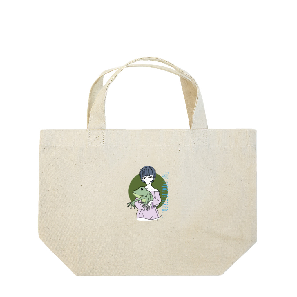 chicodeza by suzuriのカエル好きな女の子 Lunch Tote Bag