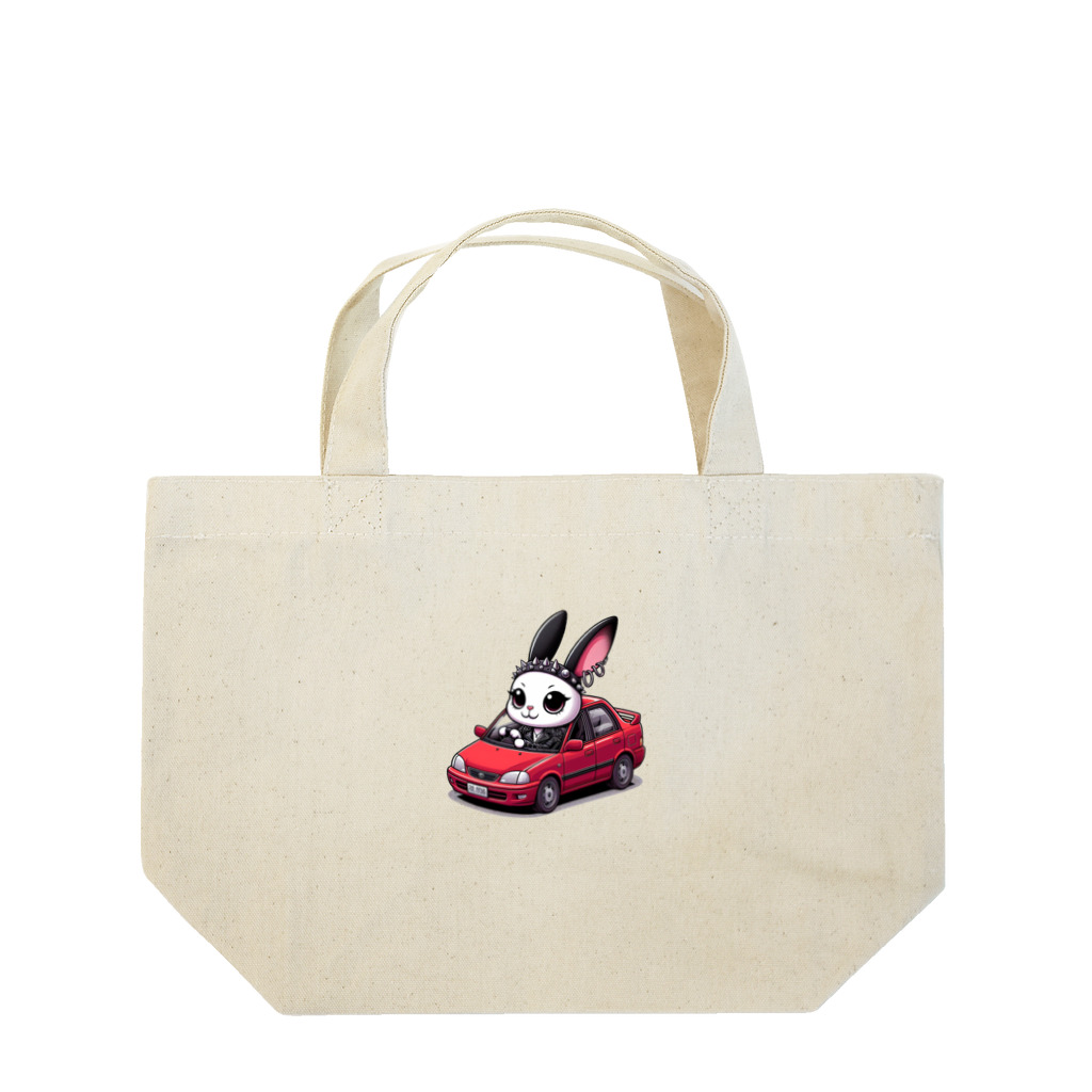 momonekokoのエモいウサギ Lunch Tote Bag