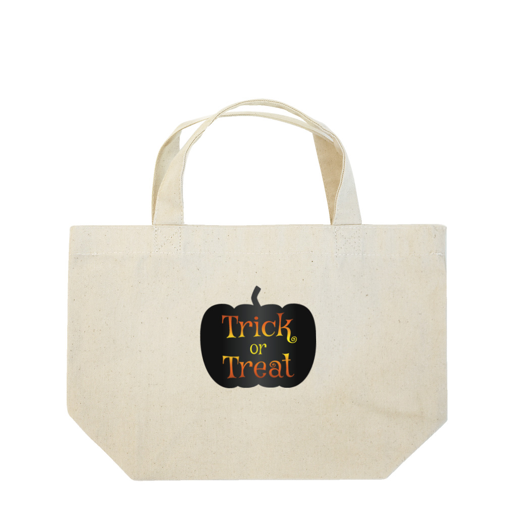 Drecome_Designのトリックオアトリートカボチャ Lunch Tote Bag