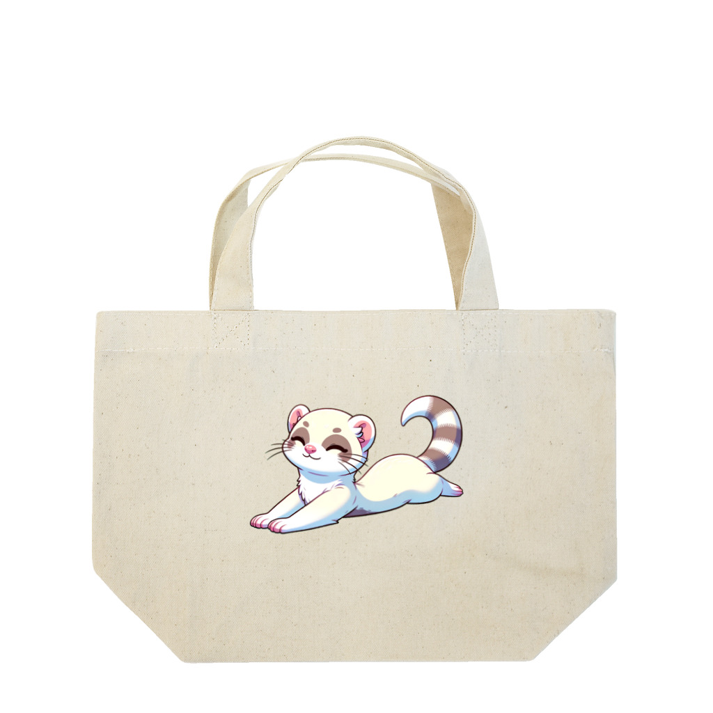 べっち©︎ののんびりフェレットちゃん🐾 Lunch Tote Bag