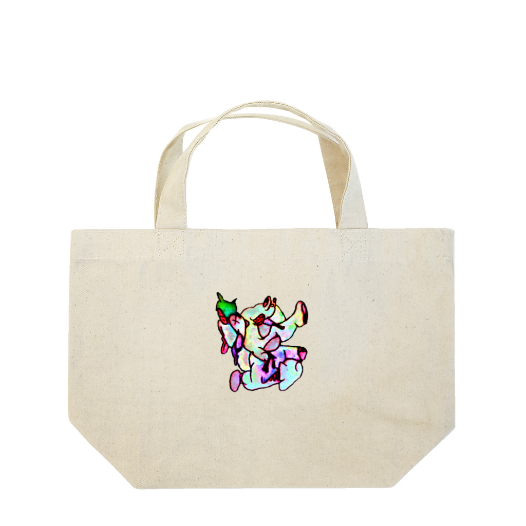 🍩tarojiro(たろじろ) shop🍩のぬいぐるみの彫師 Lunch Tote Bag