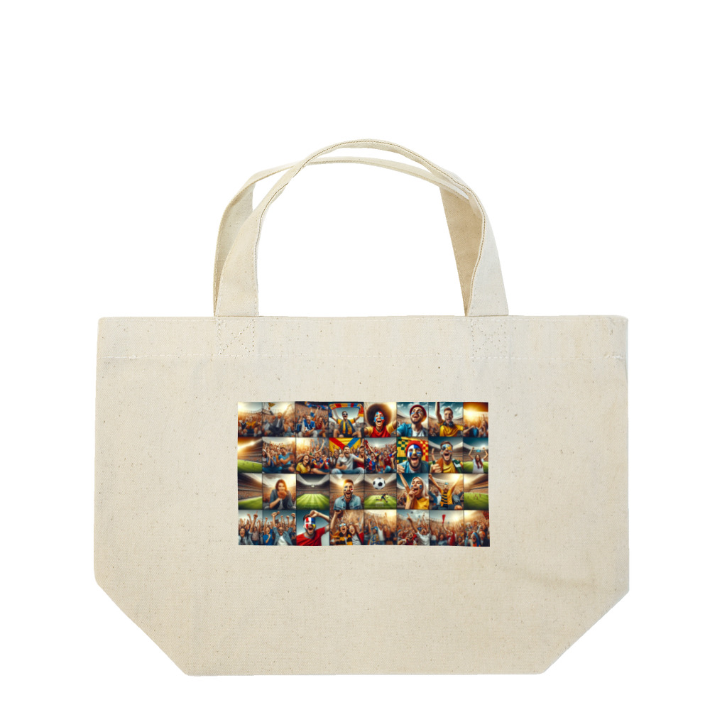 TKG3150のサッカーファン Lunch Tote Bag