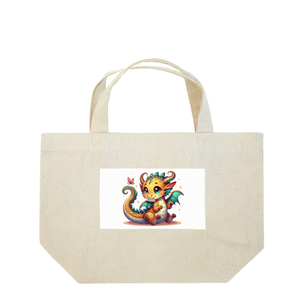 Jonnybanbanの可愛らしい龍の男の子 Lunch Tote Bag