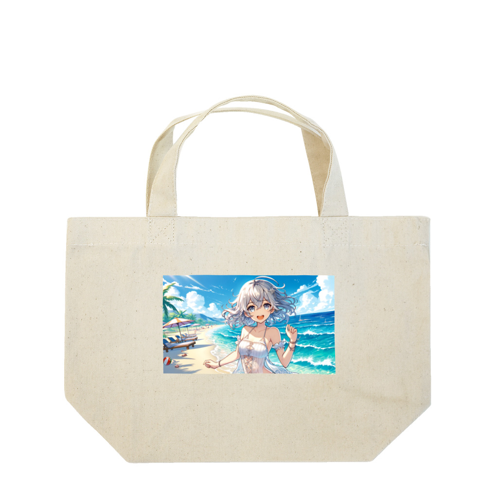 KULULU Canvasの夏の日差し Lunch Tote Bag