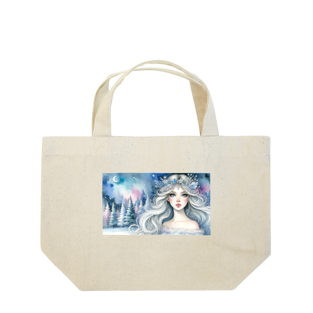 ZUCCOの氷の精霊と夜の森の秘密 Lunch Tote Bag