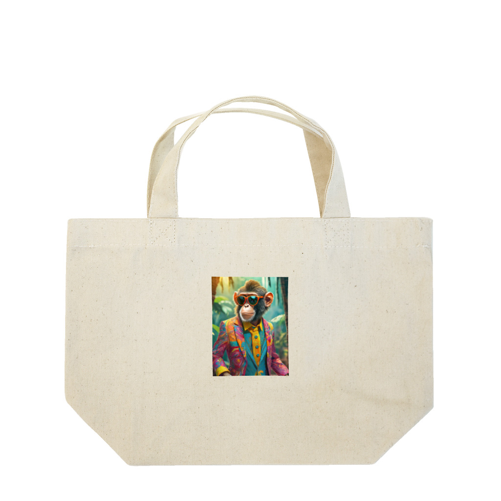 店主くにさんの推しショップのファンキーモンキーサングラス Lunch Tote Bag