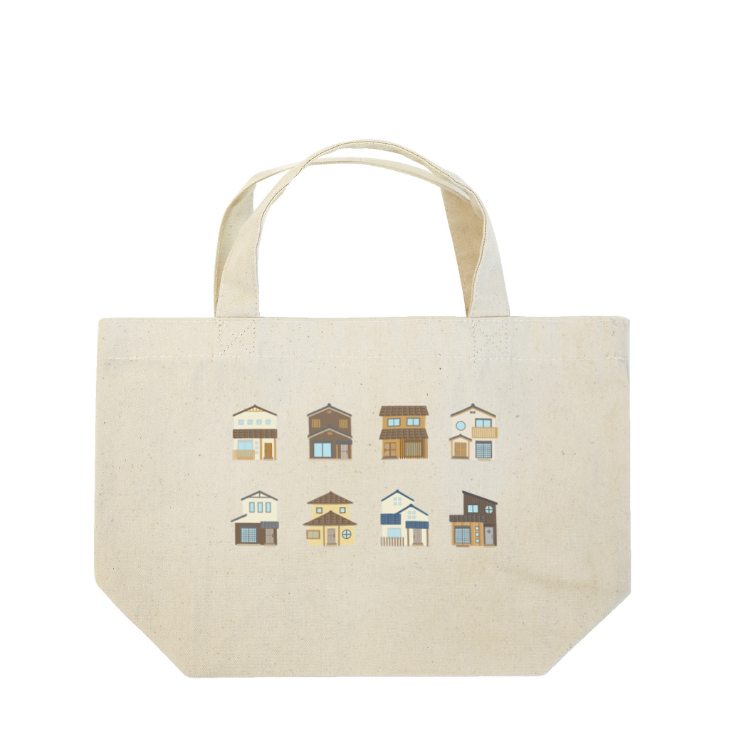 tomy1022のいろんな家集めました Lunch Tote Bag