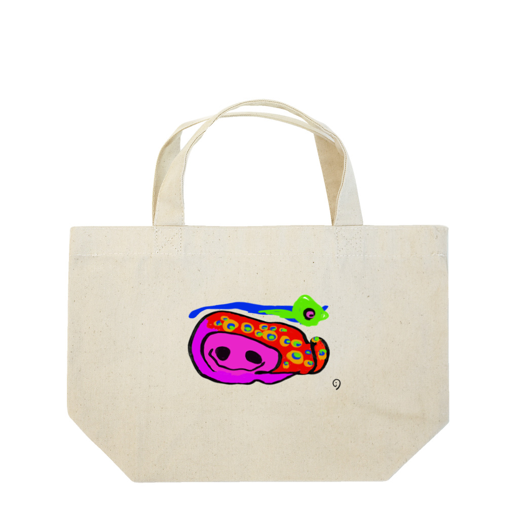 io shopのピンクマルくん Lunch Tote Bag