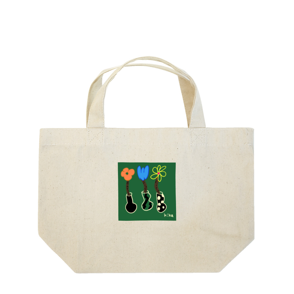 kika0116のハッピーFlower Lunch Tote Bag