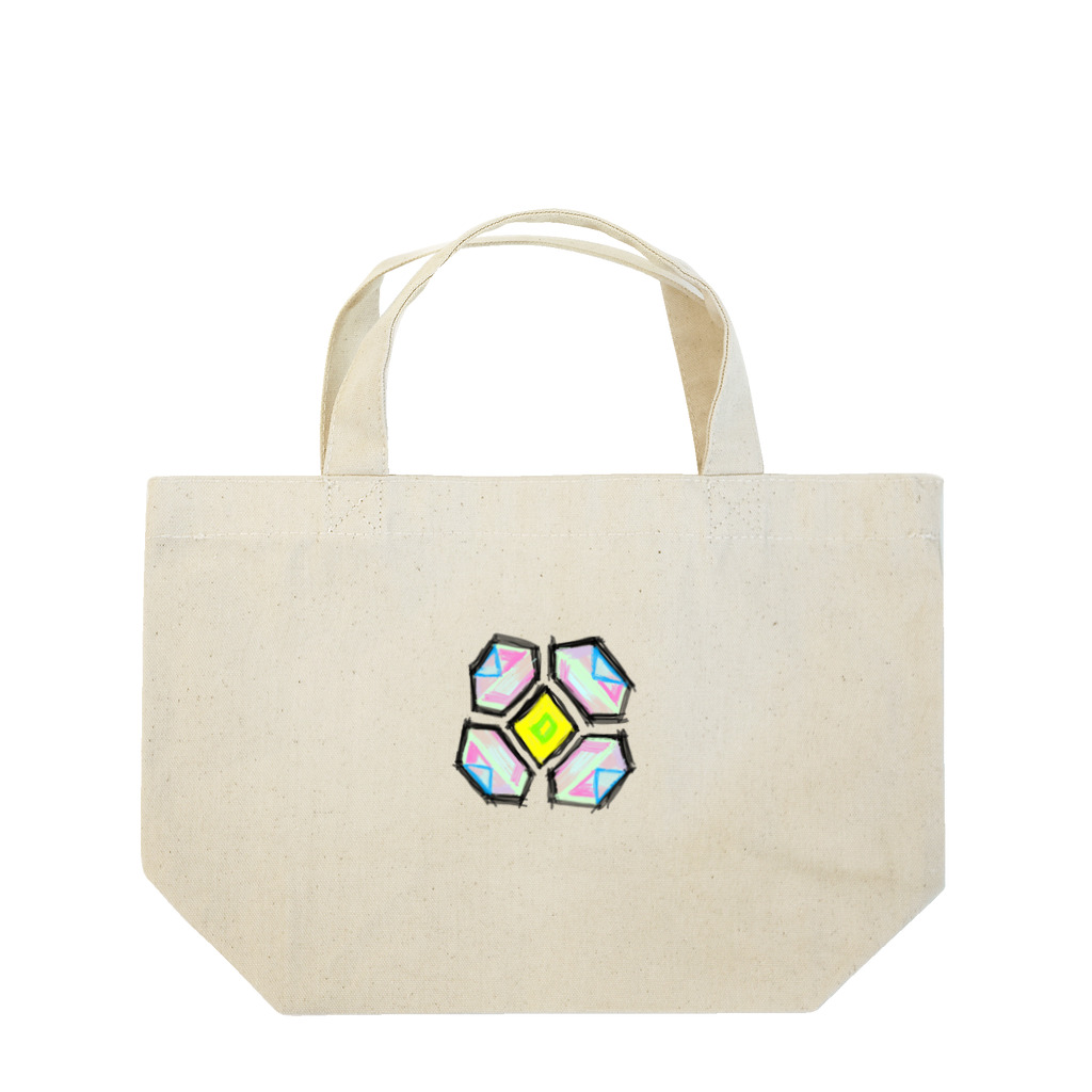 令和のくまさんのHeard Flower Lunch Tote Bag