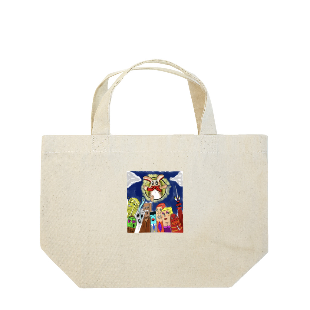 patroom(柄)のうさぎタウン Lunch Tote Bag