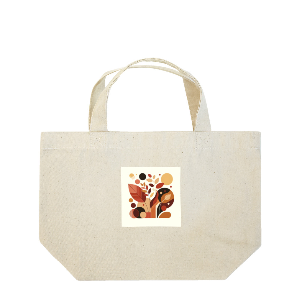 抽象画の世界の秋の落ち葉の抽象画 Lunch Tote Bag