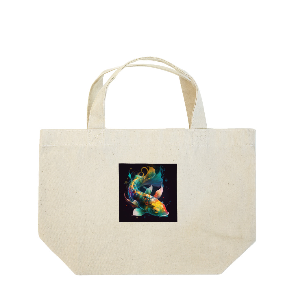 Monochromekunの鯉1 Lunch Tote Bag