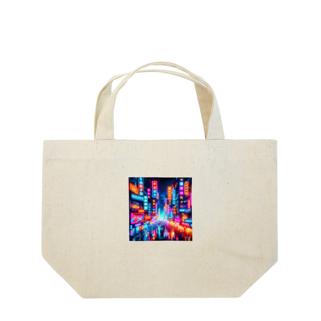 shigetomeのネオンナイト Lunch Tote Bag
