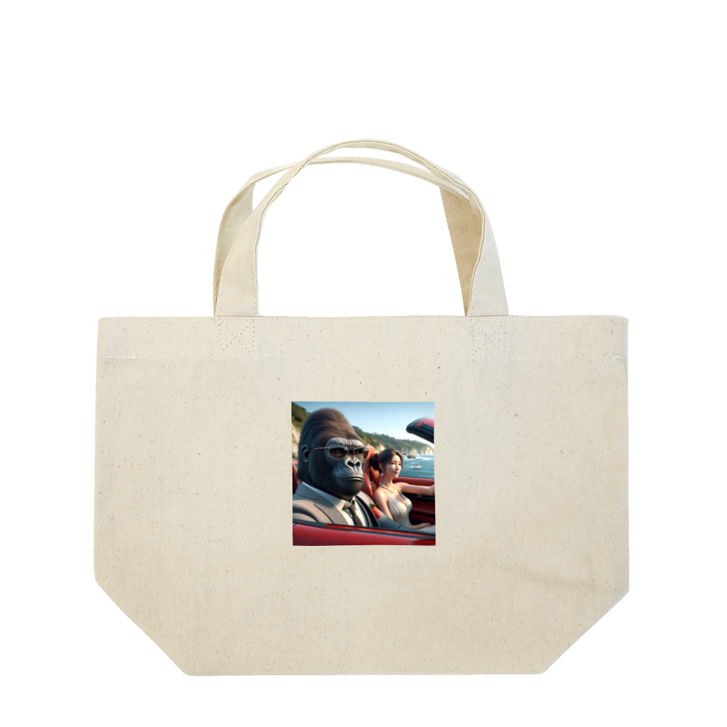 ドリサポの美女とゴリ先輩 Lunch Tote Bag