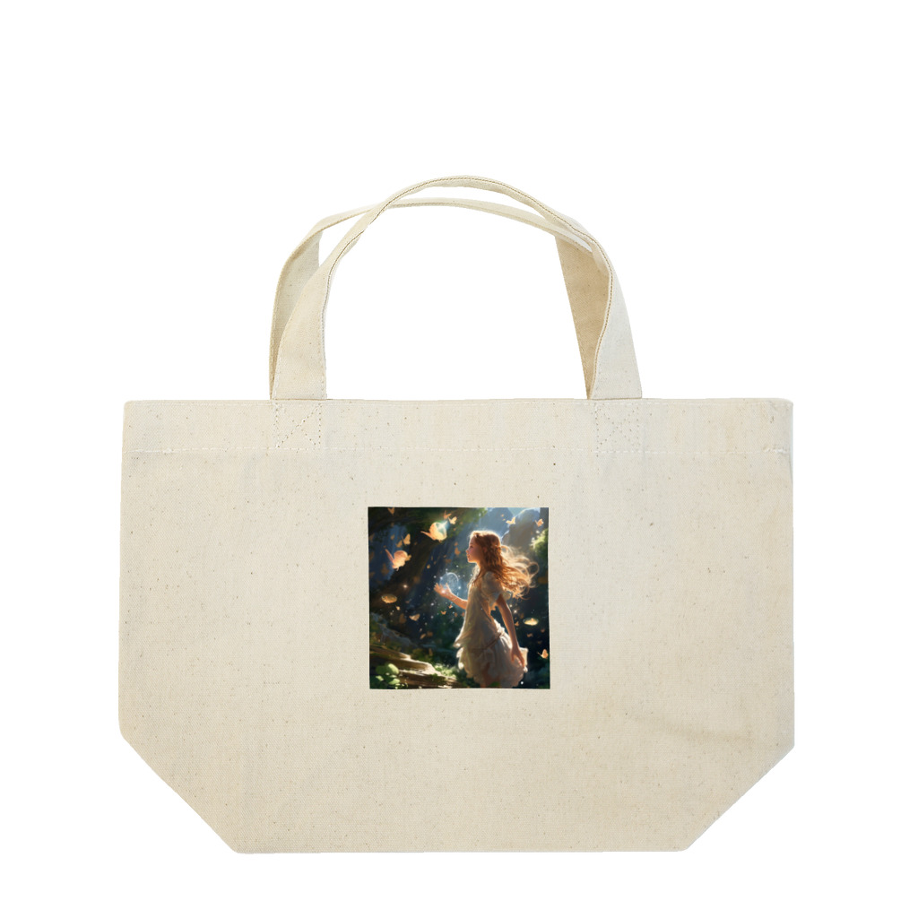 こと(coto) shopの願いを叶える森 Lunch Tote Bag