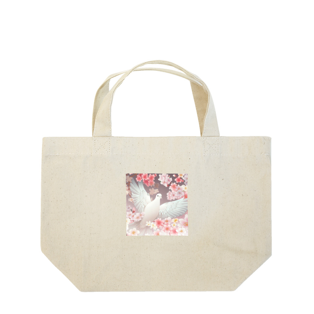 こりすまるの夢幻　鳩　優雅 Lunch Tote Bag