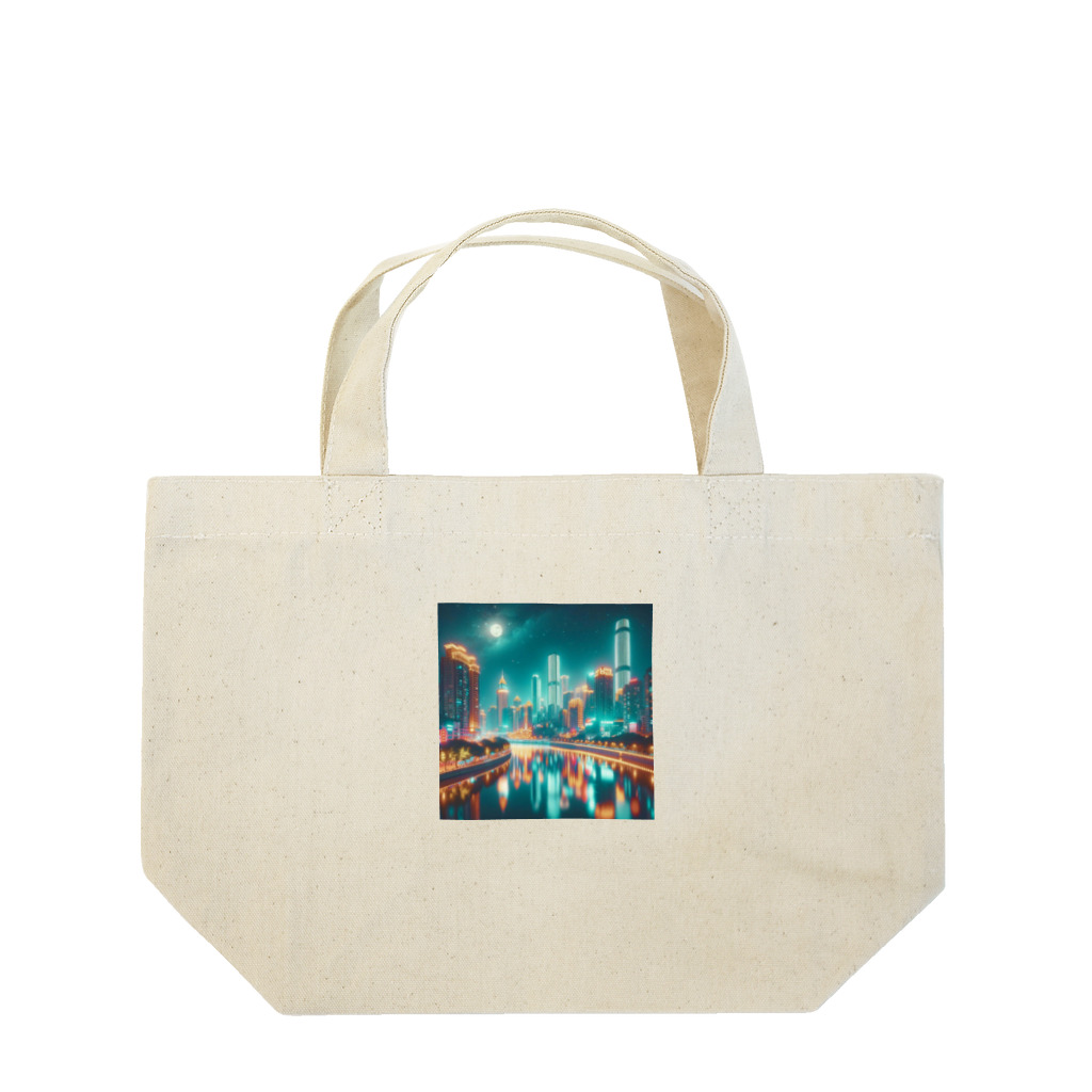 bobokeの夜景シリーズ Lunch Tote Bag