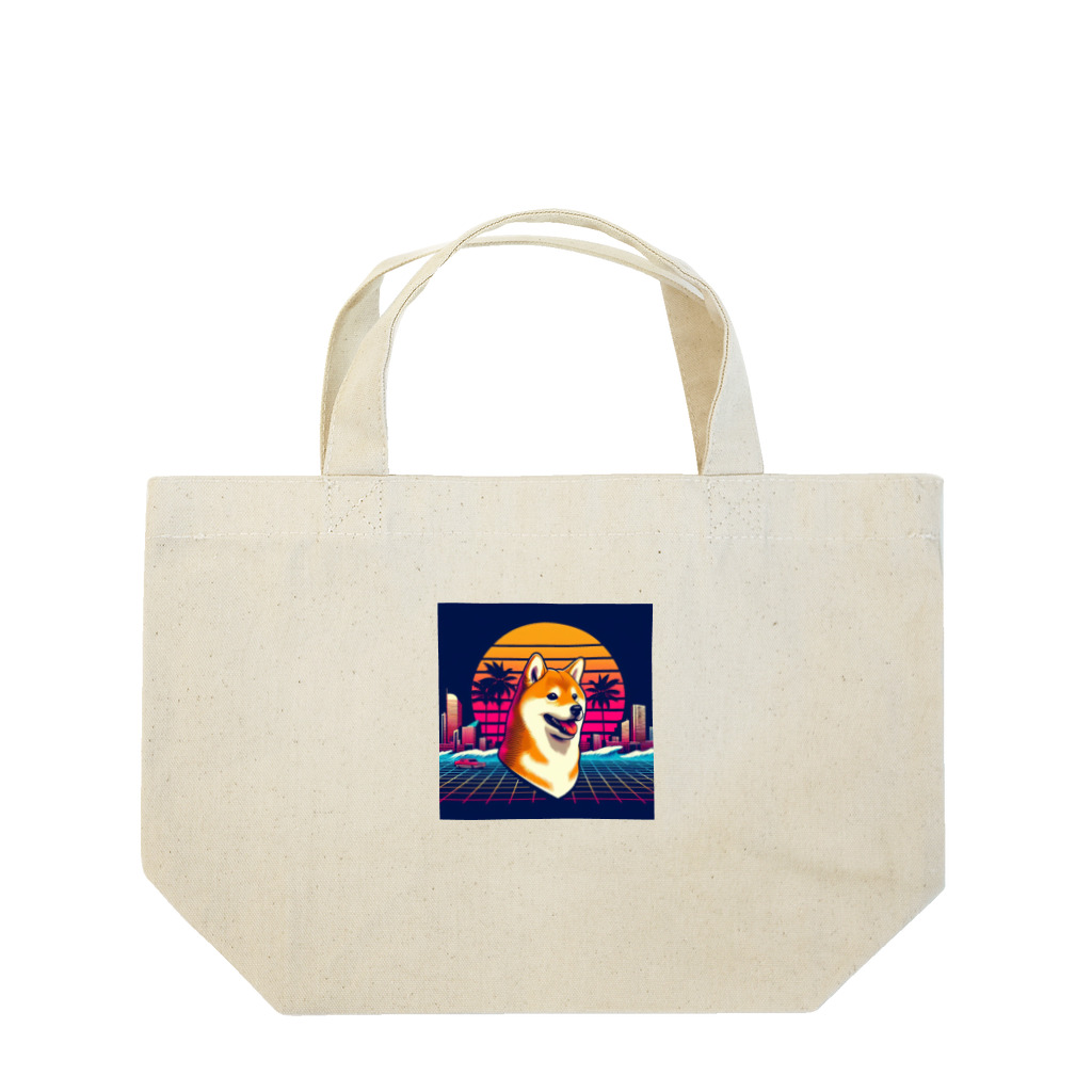 80s_popの80s_pop Dog No.1 (Shiba Inu) Lunch Tote Bag