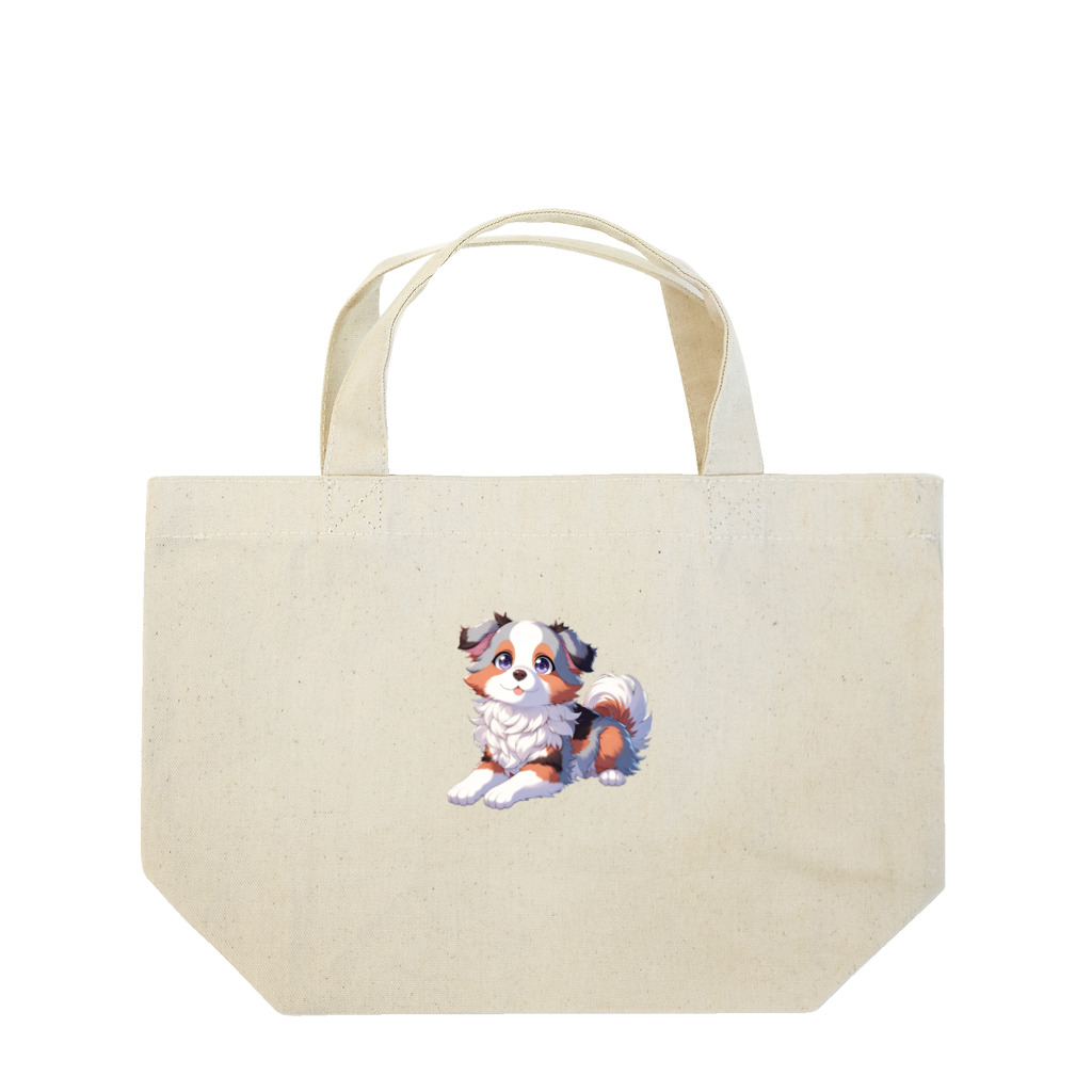 きっとカワイイ何でも図鑑の待っているワンコ Lunch Tote Bag