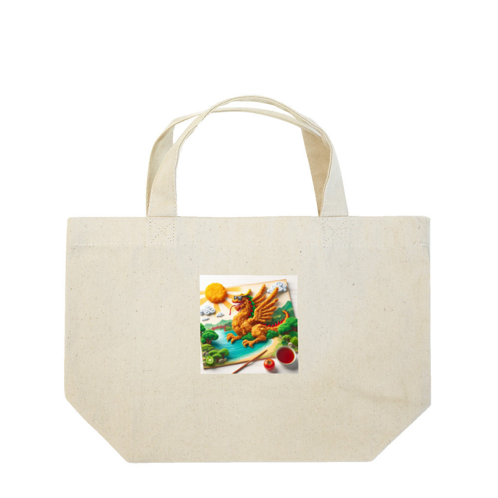 ハピShopのフライドラゴン Lunch Tote Bag