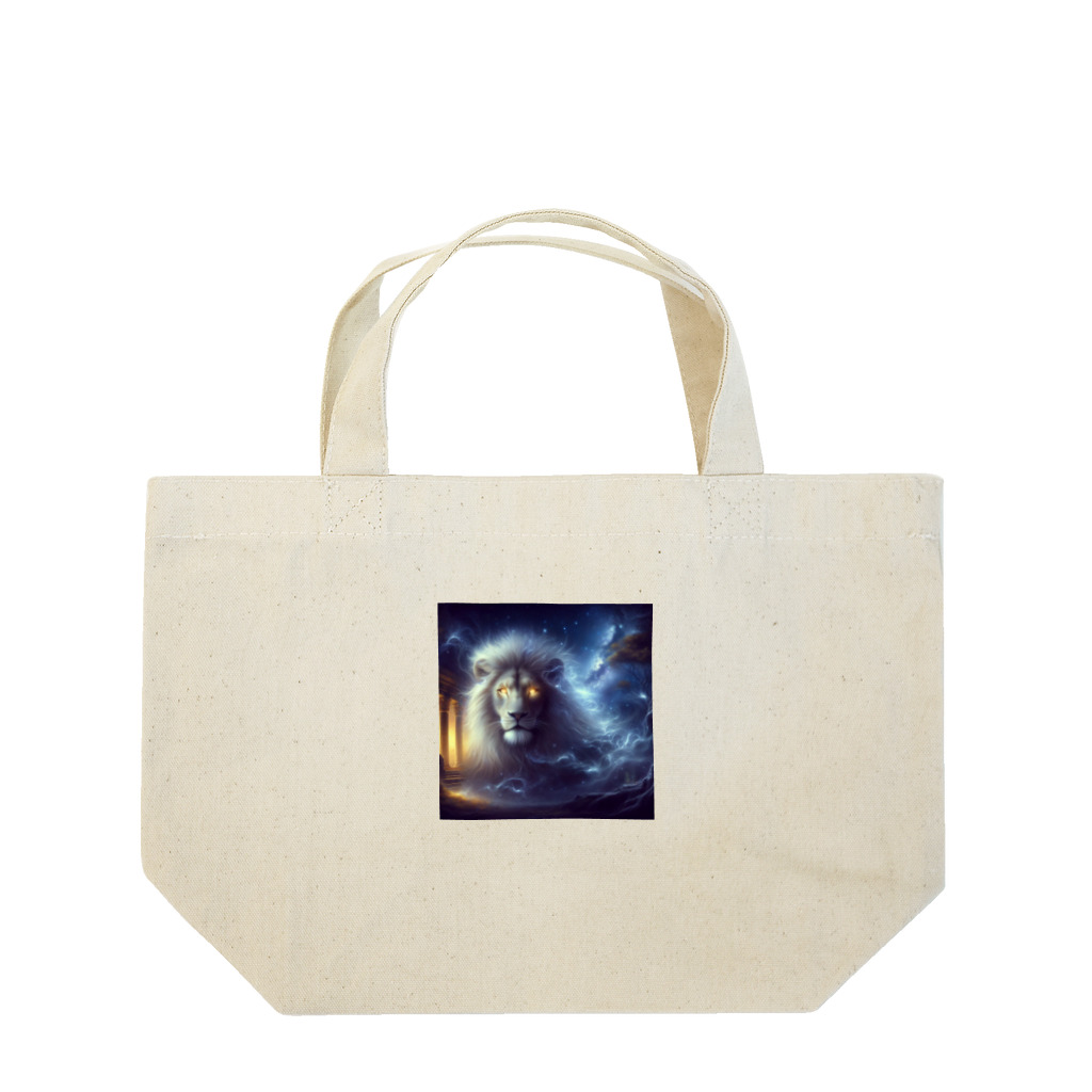 animalsの神秘的なライオン Lunch Tote Bag