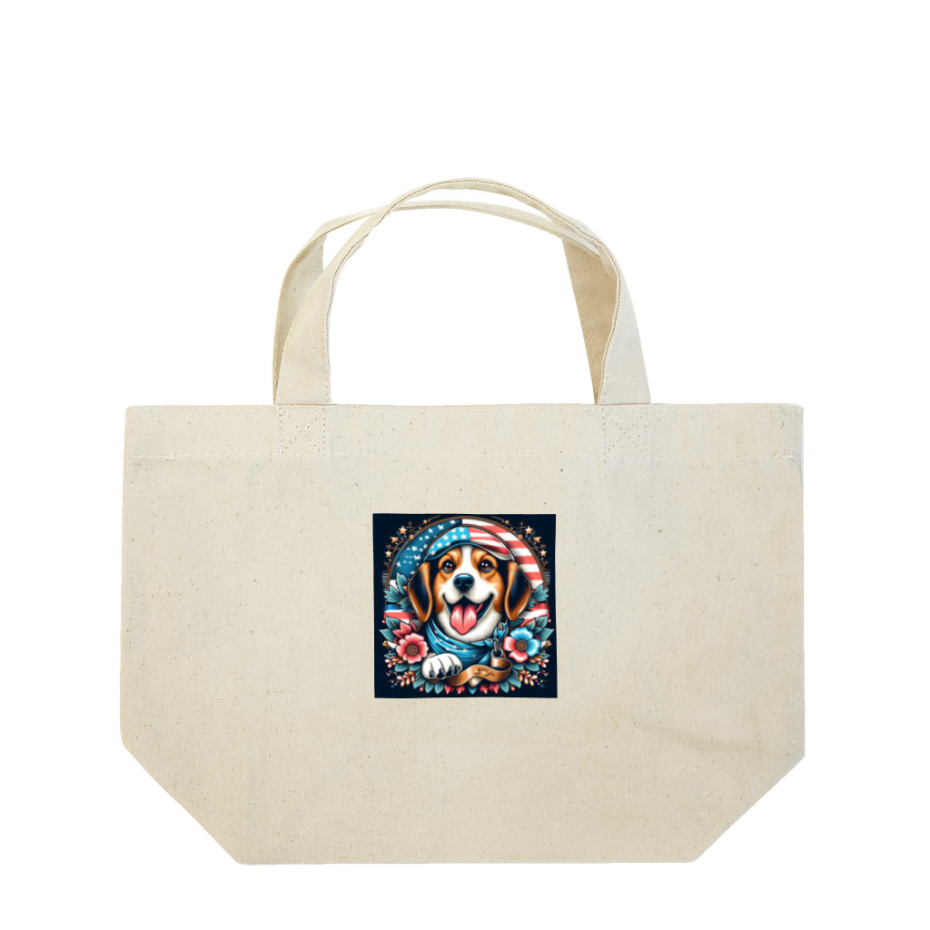 a.t.storeのアメリカンな犬 Lunch Tote Bag