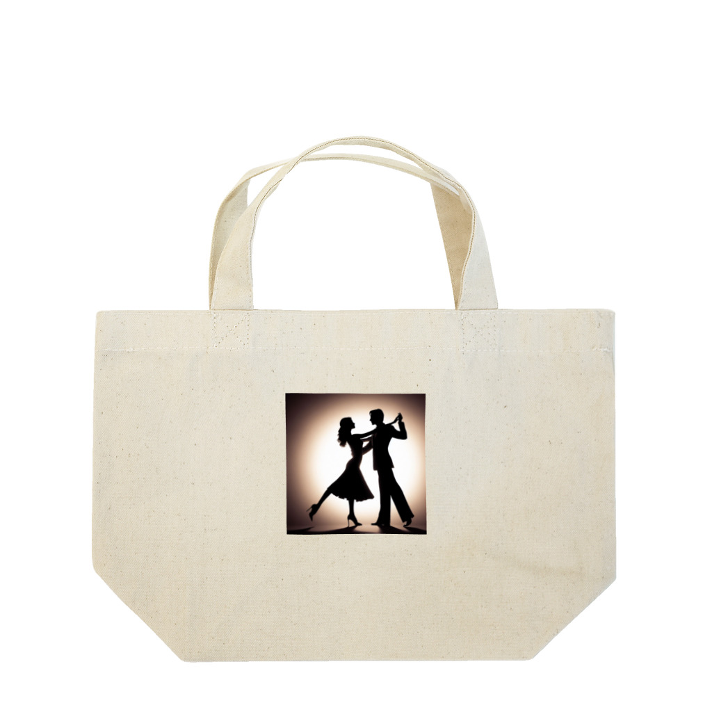 宝塚ファンのためのお店のデュエットダンスシルエット Lunch Tote Bag