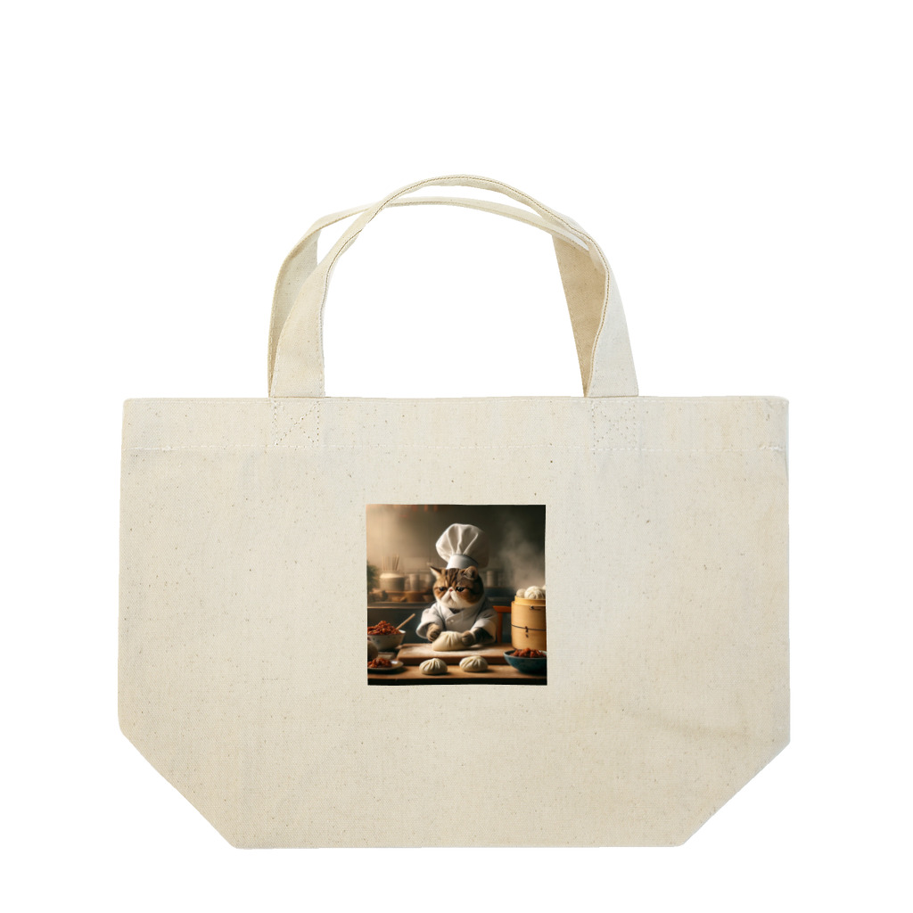 Blissful_Beastsの肉まんにゃんこ Lunch Tote Bag