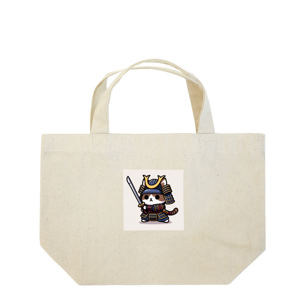 にゃんラボの武士にゃんこ Lunch Tote Bag