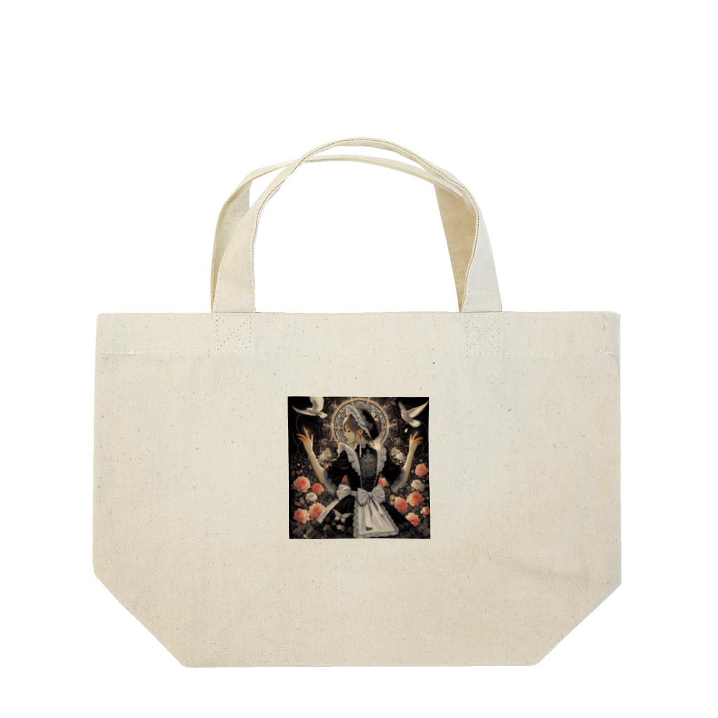 ミレーナのメイド黒 Lunch Tote Bag