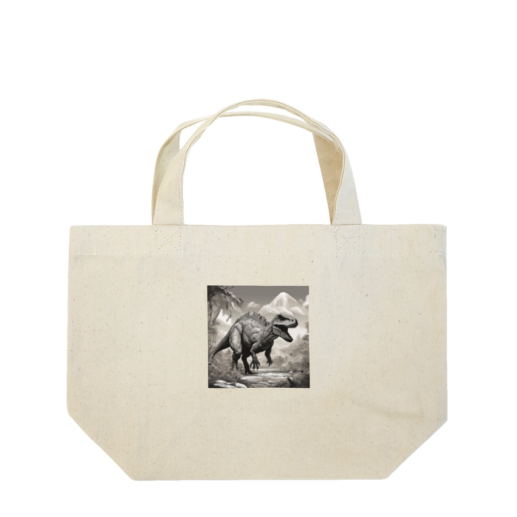 konyuの白黒恐竜 Lunch Tote Bag